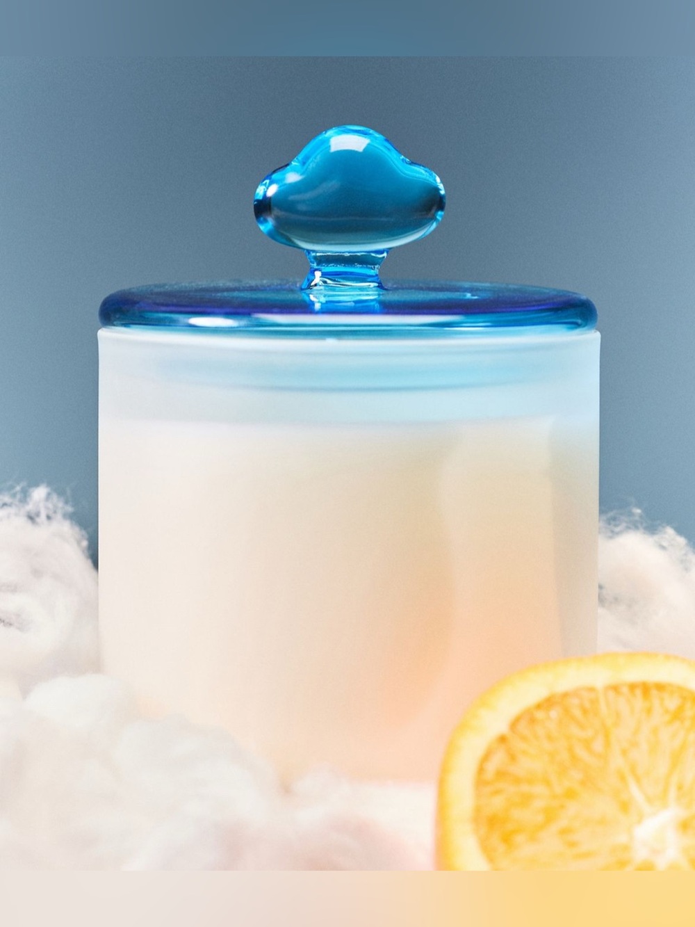 Romy Fresh Cotton Blossom and Neroli Icon Glass Candle new